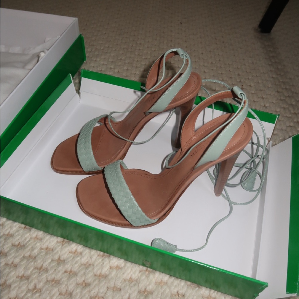 NTW Bottega Veneta Green Heels